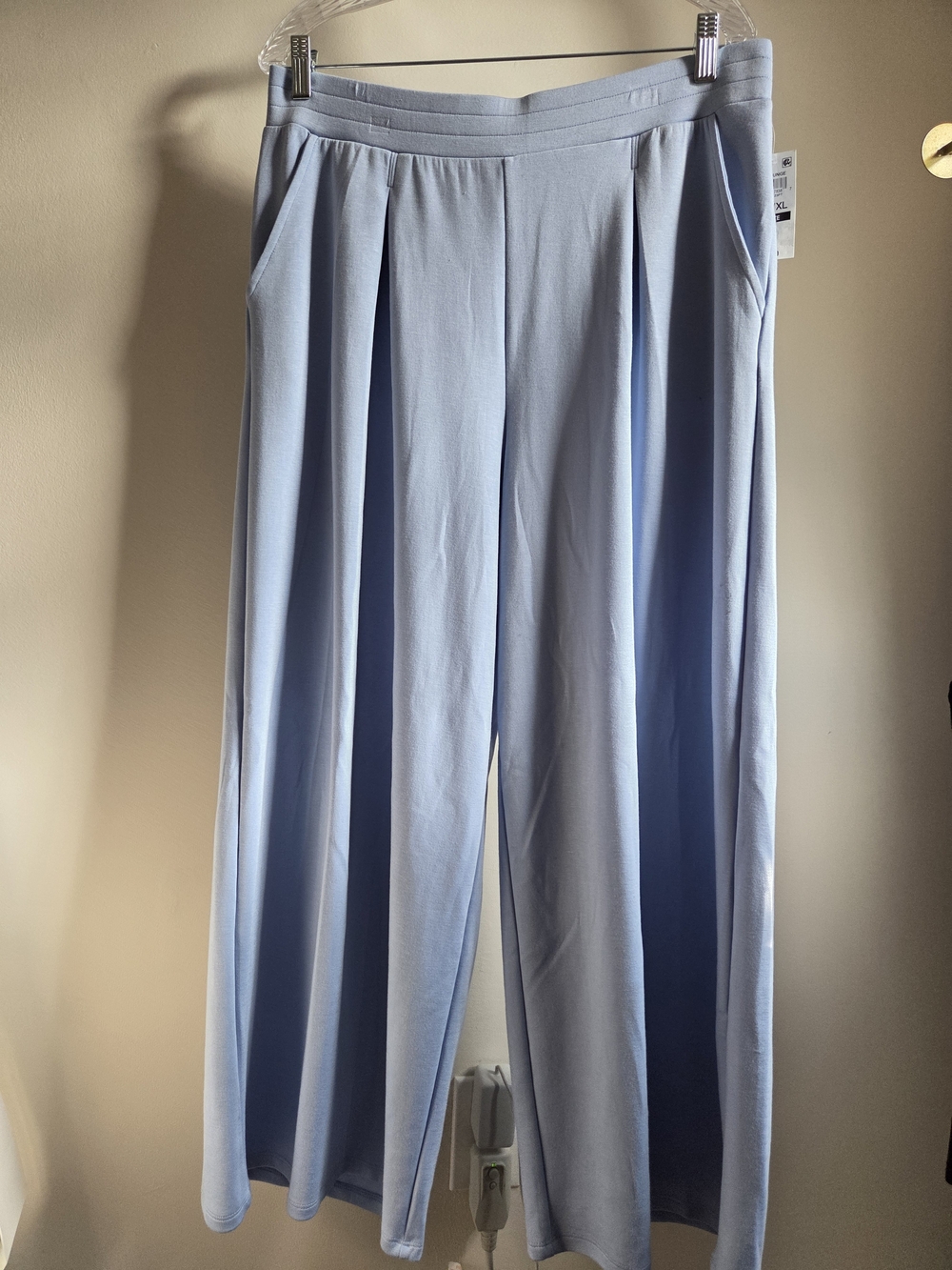 A New Day Light Blue Wide-Leg Pleated Pants - Size PXL (Petite XL)